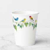 エレガントカラフル結婚フローラ 紙コップ (裏面)