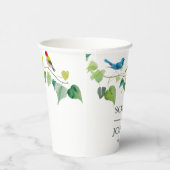 エレガントカラフル結婚フローラ 紙コップ (右)