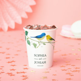 エレガントカラフル結婚フローラ 紙コップ