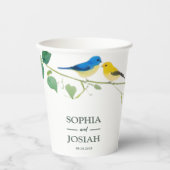 エレガントカラフル結婚フローラ 紙コップ (正面)