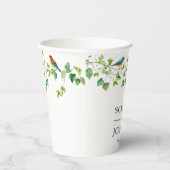 エレガントカラフル結婚フローラ 紙コップ (右)