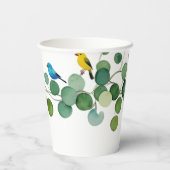 エレガントカラフル結婚フローラ 紙コップ (裏面)