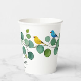 エレガントカラフル結婚フローラ 紙コップ