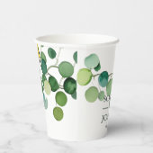 エレガントカラフル結婚フローラ 紙コップ (右)