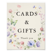 エレガントカラフル結婚式のポスター フォトプリント            (正面)