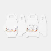 エレガントカラフル結婚野花 フェイバーボックス (折り畳みなし)