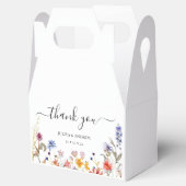 エレガントカラフル結婚野花 フェイバーボックス (オープン)