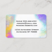 エレガントカラフル絵を描デザインカスタム 名刺 (裏面)