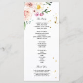 エレガントカラフル美しい花*金ゴールドドロップ メニュー (裏面)