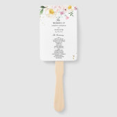 エレガントカラフル美しい ハンドファン (正面)