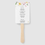 エレガントカラフル美しい ハンドファン (裏面)