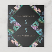 エレガントカラフル花模様ブ結婚ラック プレイスカード (外部開封)