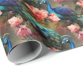 エレガントカラフル花 – ラッピングペーパー (ロールコーナー)