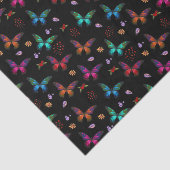 エレガントカラフル蝶オンブラック 薄葉紙 (詳細)