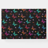 エレガントカラフル蝶オンブラッ結婚ク ゲストブック (裏面)