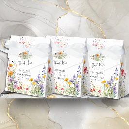 エレガントカラフル野結婚花 フェイバーボックス