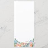 エレガントカラフル離れ縁ど結婚フローラ メニュー (裏面)