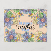エレガントカラフル魅力的フローラ母の日 ポストカード (正面)