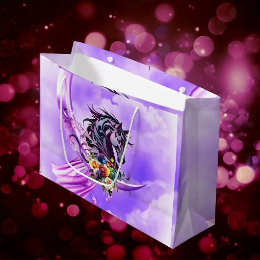 エレガントカラフル ラージペーパーバッグ