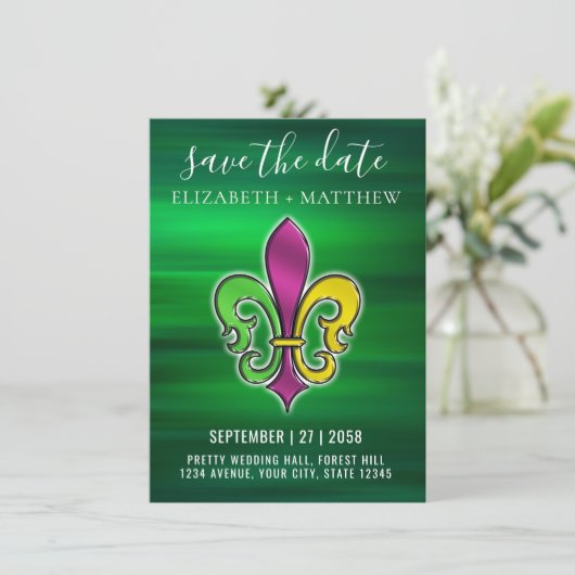 エレガントカラフル(紋章の)フラ・ダ・リデザイン招待状 招待状 (スタンド正面)