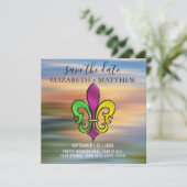 エレガントカラフル（紋章の）フラ・ダ・リデザイン 招待状 (スタンド正面)