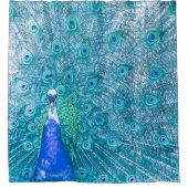 エレガントカラフルPeacockアートワーク |シャワーカーテン シャワーカーテン (正面)