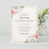 エレガントカリシンプル結婚 招待状 (スタンド正面)