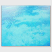 エレガントカリブのターコイズ ラッピングペーパー (フラット)