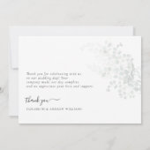 エレガントカリ結婚の サンキューカード (裏面)