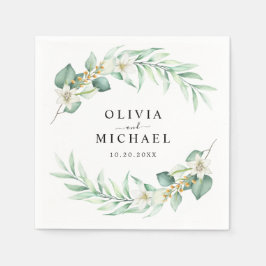 エレガントカリ結婚の スタンダードカクテルナプキン