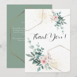 エレガントカリ結婚サンキューカード サンキューカード