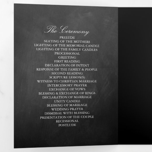 エレガントカルボ結婚ード 三つ折りプログラム (内部最初)