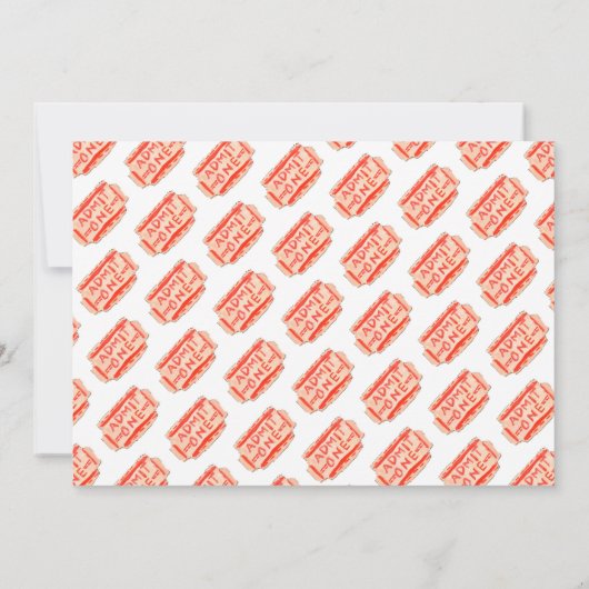 エレガントカーニバル回路フェスティバルパーティー誕生日 招待状 (裏面)