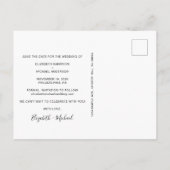 エレガントガウンTuxedo水色 案内ポストカード (裏面)