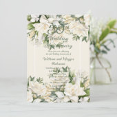 エレガントガーデニアフローラ50結婚周年 招待状 (スタンド正面)