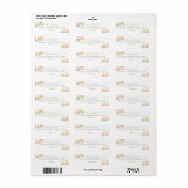 エレガントガーデニア赤面ウォーター色抽象芸術花模様 ラベル (フルシート)