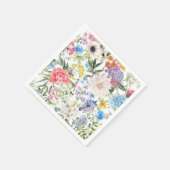 エレガントガーデンの花の党 スタンダードカクテルナプキン (角)