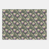 エレガントガーデン、チューリップ、ポピー ラッピングペーパーシート (正面3)