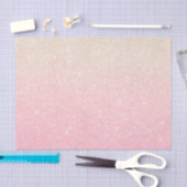 エレガントガーリーかわいらし勾配バラ金ゴールドグリッター 薄葉紙 (クラフト)