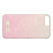 エレガントガーリーかわいらし勾配バラ金ゴールドグリッター Case-Mate iPhoneケース (裏面(横))