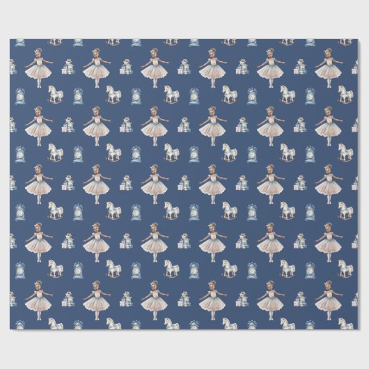 エレガントガーリークリスマス ラッピングペーパー (フラット)