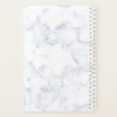 エレガントガーリーバラ金ゴールドグリッター口白大理石 プランナー手帳 (裏面)