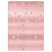 エレガントガーリーフェイクグリッターバラ金ゴールド クリップボード (裏面)