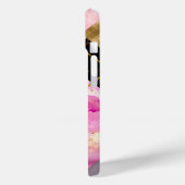 エレガントガーリーフェイクグリッターピンク黒 Case-Mate iPhoneケース (裏面 / 左)