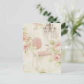 エレガントガーリーフローラファッション ポストカード (スタンド正面)