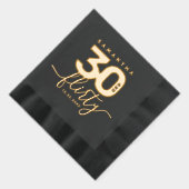 エレガントガーリーモダン30と気のあるそぶりをした 箔ナプキン (右)