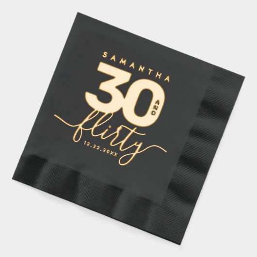 エレガントガーリーモダン30と気のあるそぶりをした 箔ナプキン (左)