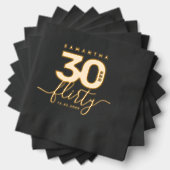 エレガントガーリーモダン30と気のあるそぶりをした 箔ナプキン (インサイチュ (積み重ね))