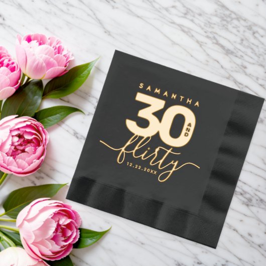 エレガントガーリーモダン30と気のあるそぶりをした 箔ナプキン (インサイチュ (ウェディング))