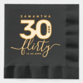 エレガントガーリーモダン30と気のあるそぶりをした 箔ナプキン (正面)